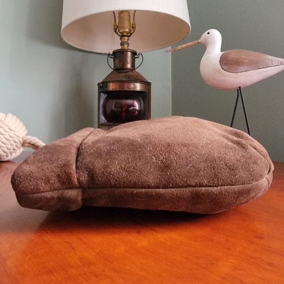 Vintage Ruth Saltz Brown Suede Evening Clutch Purse - Picture 4 of 12